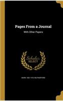 Pages From a Journal