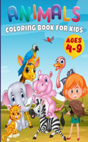 50 Animals Coloring Book Toddlers, Kindergarten and Preschool Age