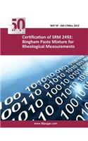 Certification of SRM 2492