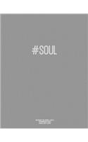 Notebook for Cornell Notes, 120 Numbered Pages, #SOUL, Grey Cover: For Taking Cornell Notes, Personal Index, 8.5"x11", Hashtag Series, Genius Edition