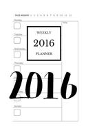 2016 Weekly Planner