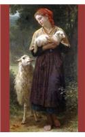 "The Shepherdess" by William-Adolphe Bouguereau - 1873: Journal (Blank / Lined)(Art of Life Journals)