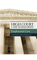 High Court Case Summaries on Employment Law, Keyed to Rothstein