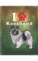 Keeshond: Dog Journal Notebook for Puppy Owner Undated Planner Daily Weekly Monthly Calendar Organizer Journal