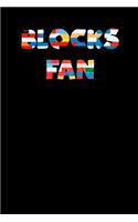 Blocks Fun book block letters Notebook universal size A5 (6 x 9 in) 110 Lined lines Pages gift for kids