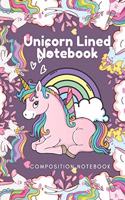 Unicorn Lined Notebook - Composition Notebook