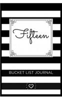 Fifteen Bucket List Journal
