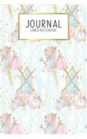 Journal Lined Notebook: Fancy Farm Animals - Blank Lined Journal - Gratitude Journal - 6" x 9" 100 Pg -Motivational Quotes - Self-Care - Diary - Gift