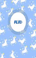 Read: School Reading Record for Elementary Kids. Blue Unicorn Design. Blank Pages for Book Tracker and Reviews (Reading Log For Elementary)