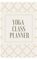 Yoga Class Planner / Notebook for Yoga Teachers and Students