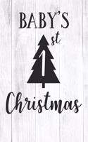 Happy Baby's 1St Christmas I Love You Birthday: Christmas Quote Journal / Notebook / Diary - Cute White Elephant Present Idea