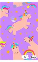 My Unicorn Journal - Journal Series Volume 7: 6 x 9 inches 150 pages (75 sheets) Lined Journal - Date line and 22 wide ruled lines for writing. Lilac Purple glossy cover with unicorns, birds and(7 My Unicorn Journal - Journal)