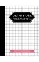 Graph Paper Notebook Journal: Student Math Graph Paper 1/4 inch Squares Graphing Notebook, Blank Quad Ruled, Grid Paper Composition Notebook, Science Math Mathematics Study Teach(School Notebooks, and Graph Paper Notebooks and Journals)