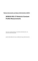 Boreas Rss-17 Dielectric Constant Profile Measurements
