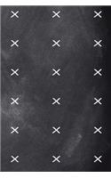 Monogram X Pattern 2019 Daily Planner Monogram X Chalkboard 384 Pages: (Notebook, Diary, Blank Book)(2019 Planners Calendars Organizers Datebooks Appointment Books Agendas)