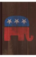 Republican Elephant Vintage Journal Notebook