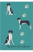 My Great Dane Journal: Cute Dog Breed Journal Lined Paper