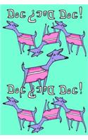 Bullet Journal Notebook for Dog Lovers, Purple Dogs in a Row 3: 162 Numbered Pages with 150 Dot Grid Pages, 6 Index Pages and 2 Key Pages for Journaling, Writing, Planning and Doodling, for Women, Men, Kids, Easy