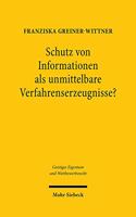Schutz von Informationen als unmittelbare Verfahrenserzeugnisse?
