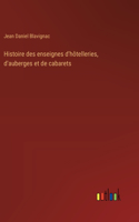 Histoire des enseignes d'hôtelleries, d'auberges et de cabarets