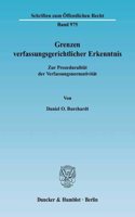 Grenzen Verfassungsgerichtlicher Erkenntnis