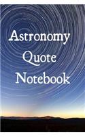 Astronomy Quote Notebook
