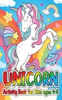 Unicorn Activity Book for Kids Ages 4-8