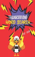 Thanksgiving Word Search for Kids