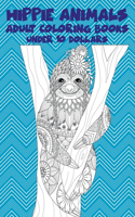 Adult Coloring Books Hippie Animals - Under 10 Dollars