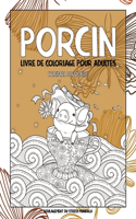Livre de coloriage pour adultes - Soulagement du stress Mandala - L'animal du monde - Porcin