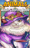 Animals Adult Coloring Book