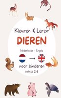 Kleuren & Leren Nederlands en Engels - Dieren editie