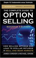 The Complete Guide to Option Selling, Second Edition, Chapter 10 - Fundamentals Versus Technicals