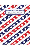 Composition Book: Composition/Exercise book, Notebook and Journal for All Ages, College Lined 150 pages 7.44 x 9.69 - USA Cover 21