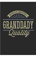 World's Greatest Granddady Premium Quality: Family life Grandpa Dad Men love marriage friendship parenting wedding divorce Memory dating Journal Blank Lined Note Book Gift