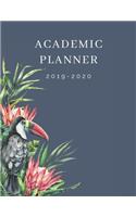 Academic Planner 2019 - 2020: College & School Planner Large 8.5 x 11 Weekly Agenda August 2019 To December 2020 Calendar Schedule Organizer Tropical Design