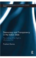 Democracy and Transparency in the Indian State