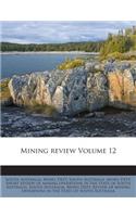 Mining Review Volume 12