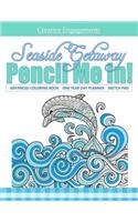 Seaside Getaway Advanced Coloring Book One Year Planner Sketch Pad