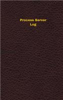 Process Server Log (Logbook, Journal - 96 pages, 5 x 8 inches): Process Server Logbook (Deep Wine Cover, Small)(Unique Logbook/Record Books)