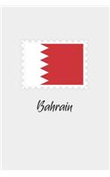 Bahrain flag minimalist notebook