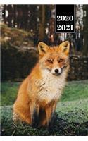 Fox Week Planner Weekly Organizer Calendar 2020 / 2021 - Sunset