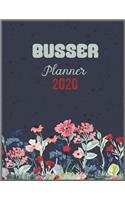 BUSSER Planner 2020: Daily Weekly Planner with Monthly quick-view/over view with 2020 calendar