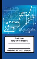 Graph Paper Composition Notebook Quad ruled - 8.5