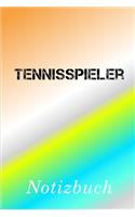 Tennisspieler Notizbuch