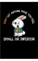 Don't Let Anyone Make You Feel Small or Inferior
