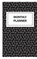 F4 Monthly Planner Classic Black and White Cover: Two Year - Monthly Calendar Planner 6 x 9'' - 24 Months For Academic Agenda Schedule Organizer