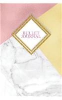 Bullet Journal: Marble + Gold Bullet Journal - 120-Page 1/4 Inch Dot Grid Notebook - 6 X 9 Marble & Gold Perfect Bound Softcover(Marble & Gold Bullet Journals)