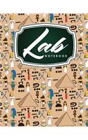 Lab Notebook: Kids Lab Notebook, Lab Notebooks With Grid Pages, Lab Notebook Graph Paper, Student Lab Notebook Chemistry, Cute Ancient Egypt Pyramids Cover(12 Lab Notebooks)