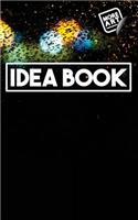 Idea Book / Rainy Night (Series 1) / Writing Notebook / Blank Diary / Journal / Paperback / Lined Pages Book - 100 Pages / 5 X 8 / Black Blue Green Orange